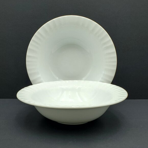 Corningware French White Rim Soup Bowls Corning Tableware Casual China Bowls - Picture 1 of 8